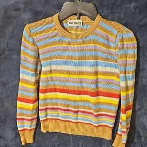 Vintage Multicolor Striped Women's Sweater